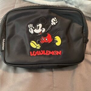 lululemon athletica Black Mickey Mouse Belt Bag